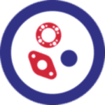 Kırmızı ve mavi mühürleme parçaları