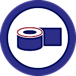 Mavi rulo yapışkan bant